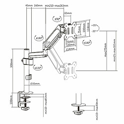 Support de table d'écran GEMBIRD MA-DA1P-01 17" 32"