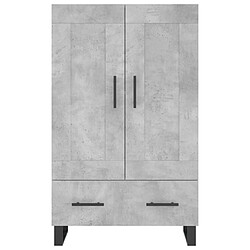 Maison Chic Buffet,Meuble de Rangement,commode pour salon,Cuisine gris béton 69,5x31x115 cm bois d'ingénierie -MN87139 pas cher