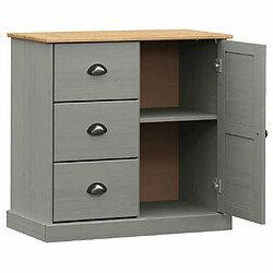 Acheter Maison Chic Buffet commode,console avec tiroirs pour rangement VIGO 78x40x75 cm gris bois massif de pin -MN31327