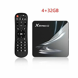 X88 Pro 12 Décodeur Rk3318 Android 12.0 Hd Double Bande Wifi6 Bluetooth Tv Box Noir 4Gb 32Gb Us Plug