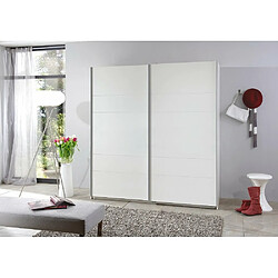 Inside 75 Armoire de rangement AUDE portes coulissantes 135 cm blanc mat