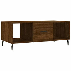 Maison Chic Table basse,Table Console Table d'appoint, Table pour salon chêne marron 102x50x40 cm bois d'ingénierie -MN49879