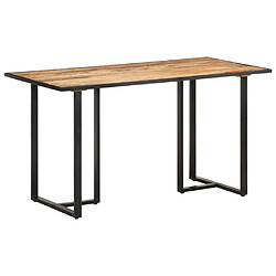 vidaXL Table de salle à manger 140 cm Bois de manguier brut