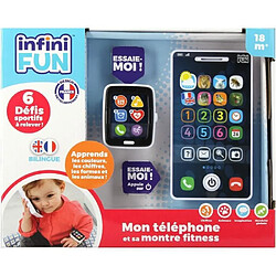 No Name Téléphone et Montre - KD - Mon Téléphone et sa Montre Fitness - Imitation réaliste pour les tout-petits Type de produit : COMMERCANT - MARCHANDE - Téléphone et Montre - KD - Mon Téléphone et sa Montre Fitness - Imitation réaliste pour les tout-petits