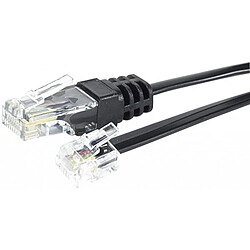 Abi Diffusion Cordon de raccordement téléphonique RJ11/ RJ45 - 2 m