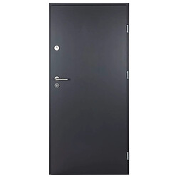 Avis vidaXL Porte d'entrée anthracite 90x200 cm aluminium