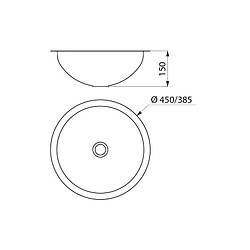 Acheter Delabie Vasque à encastrer ronde 45 cm en inox noir - Hemi