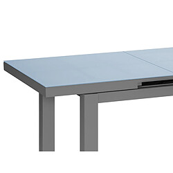 Avis Table à manger d'extérieur extensible en aluminium gris Ibiza anthracite - 8/10 places - Jardiline