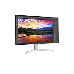 ECRAN LG 32" Aluminium/Blanc 32UN650-W.BEU 16:9 IPS 5ms UHD 4K 3840x2160 350cd/m2 60Hz 2xHDMI DP HP 2x5W FreeSync Mode DAS Black Stabilizer Inclin / Ajust Haut