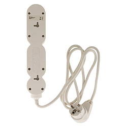 Avis Bloc Home 4 prises 16A 2P+T avec interrupteur et fiche parafoudre - Blanc - câble HO5VV-F 3G1 1,5m - Zenitech