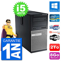 PC Tour Dell 7020 Intel Core i5-4570 RAM 8Go Disque Dur 2To Windows 10 Wifi - Occasion