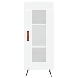 Maison Chic Buffet,Meuble de Rangement,commode pour salon,Cuisine blanc 34,5x34x90 cm bois d'ingénierie -MN57643 pas cher