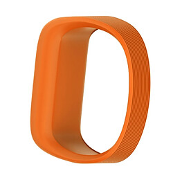 Wewoo Bracelet pour montre connectée Dragonne en silicone de sport Garmin Vivofit JRtaille grande orange