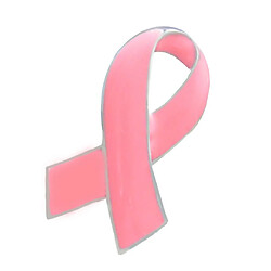 Officiel Broche Ruban Rose Broche Badge de Sensibilisation Du Cancer Du Sein pour Femmes Filles