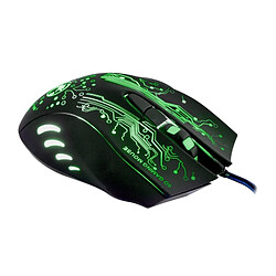 Acheter Wewoo Souris noir pour Ordinateur PC Portable USB 6 Boutons 5000 DPI Filaire Multi Couleur LED Optique Gaming Mouse