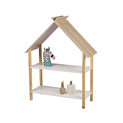 Toilinux Bibliothèque Dream pour enfant avec 2 étagères - Bois et Blanc Toilinux - Bibliothèque Dream pour enfant avec 2 étagères - Bois et Blanc - Scandinave