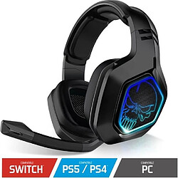 Spirit of Gamer Casque gamer sans fil XPERT H900 pour PS4 / PS3 / Xbox one / Switch / PC - Radio Fréquence 2.4GHz