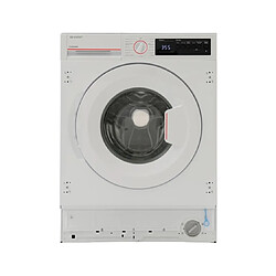 Sharp Lave linge encastrable ESNIB814BWNA, 8 kg, 15 prgrammaes, 1400 tr/mn