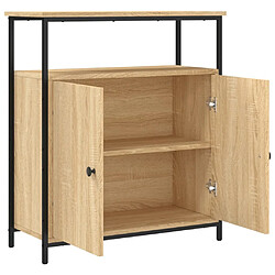 Maison Chic Buffet,Meuble de Rangement,commode pour salon,Cuisine chêne sonoma 70x30x80 cm bois d'ingénierie -MN81228 pas cher