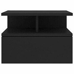 Acheter Maison Chic Table de chevet Table de Nuit Meuble de Rangement flottante Noir 40x31x27 cm Aggloméré