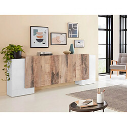 Ahd Amazing Home Design Buffet 6 Portes Cuisine Salon 210cm Design Pillon Fabrik Acero pas cher