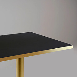 Avis Restootab Table 70x70cm Rome bistrot noire