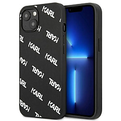 Karl Lagerfeld Allover - Coque pour iPhone 13 Mini (Noir) 