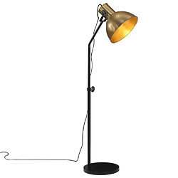 vidaXL Lampadaire 25 W laiton antique 30x30x90-150 cm E27