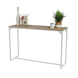 LA CASA BLANCA CONSOLE AVEC STRUCTURE EN METAL BLANC 120X39XH79CM+Urban Living