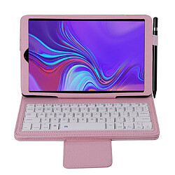 Wewoo SA510 Clavier Bluetooth détachable + Housse de protection en cuir PU texturé litchi avec support pour Galaxy Tab A 10.1 2019 T510 / T515 rose