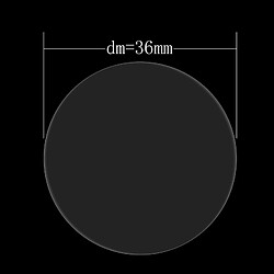 Avis Wewoo Film protecteur écran pour le cadran circulaire de diamètre de 36mm Montre intelligente 0.2mm 9H Dureté de surface 2.15D anti-déflagrant incurvé verre trempé