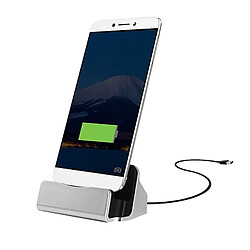 Wewoo Dock de charge argent pour Huawei 6P, LG 5X, Google 5X / 6P, 1S / Le 1 Pro, Xiaomi 4C, Microsoft Lumia 950 / 950X, Nokia N1 USB-C / Type-C 3.1 données de synchronisation / Chargeur Dock de