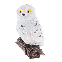 Résine Hibou Jardin De Fées Ornement Miniature Bonsai Terrarium Home Deco Blanc B décor de bonsaï