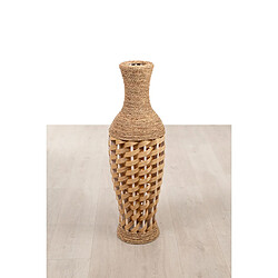 Vase de sol Alexandra House Living Marron PVC Fibre naturelle 25 x 80 x 25 cm