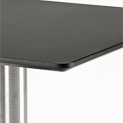 Grand Soleil Lot De 4 Chaises Empilables Bar Cuisine Table Horeca Noir 90x90cm Jasper Black, Couleur: Gris pas cher