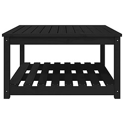 Acheter vidaXL Table de jardin noir 82,5x82,5x45 cm bois massif de pin