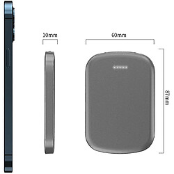 Universal Banque d'alimentation sans fil magnétique 10000mA chargeur portable avec câble de type C intégré pas cher