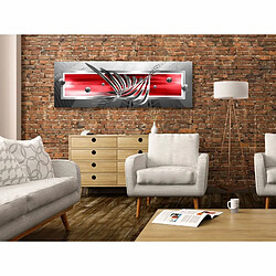 Paris Prix Tableau Imprimé Silver Wings Narrow Red 45 x 135 cm