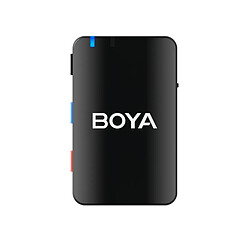 Boyamic Système de microphone sans fil, portée de 200m, réduction de bruit à 75 Hz / 150 Hz, USB-C/Lightning/Jack 3,5MM