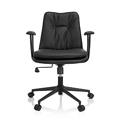 Chaise de bureau / Fauteuil pivotant SMALLO Similicuir noir hjh OFFICE 