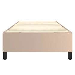 Acheter vidaXL Cadre de lit sans matelas cappuccino 100x200 cm similicuir