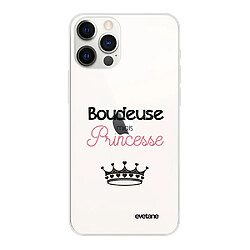 Evetane Coque iPhone 12/12 Pro souple silicone transparente Coque iPhone 12/12 Pro souple transparente Boudeuse mais princesse Motif Ecriture Tendance Evetane.