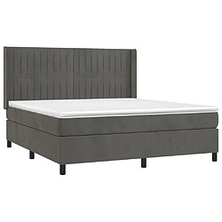 Acheter Sommier à lattes,Cadre à lattes de lit pour Adulte matelas et LED Gris foncé 160x200 cm -MN34564