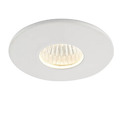 Saxby Downlight encastré pour salle de bain 3000K IP44 4W peinture blanche mate 