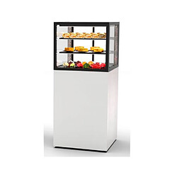 Vitrine Réfrigérée à 4 Faces avec Base 60 Serie Integra - 600 x 600 x 1400 mm et avec Accès Frontal - Sayl