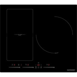 Schneider SCTI6031N5/1 Table de Cuisson 7400W 3 Foyers Fonction Boost Électrique Noir