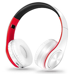 Wewoo Casque sans fil Sport pliant Stéréo Musique Bluetooth Téléphones Écouteurs Prise en charge Carte TF (Rouge)