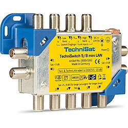 TechniSat 0000/3261 TechniSwitch 5/8 mini Multischalter-Satverteilung mit LAN für 8 Teilnehmer