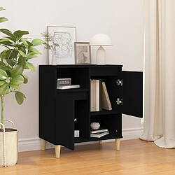 Avis Maison Chic Buffet,Meuble de Rangement,commode pour salon,Cuisine Noir 60x35x70 cm Bois d'ingénierie -MN23733