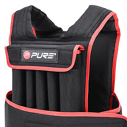 Pure 2 improve Gilet de poids 20kg noir/rouge en néoprène Pure2Improve